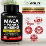 X Gold Health Maca+Panax Ginseng Ultra Concentrated 60 Capsules - Image 5