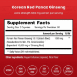 NutraChamps Korean Red Panax Ginseng Supplement 120 Capsules - Image 6
